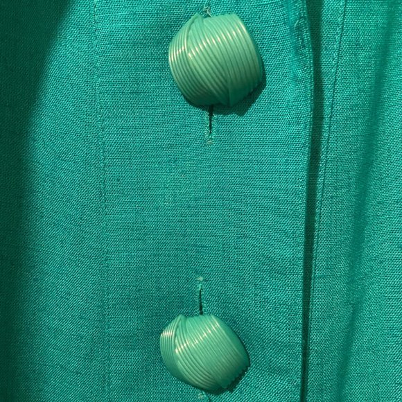 Lansford II Vintage green dress sz 18 - Picture 4 of 6